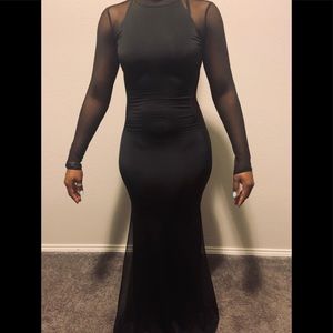A sexy fitted black dress!